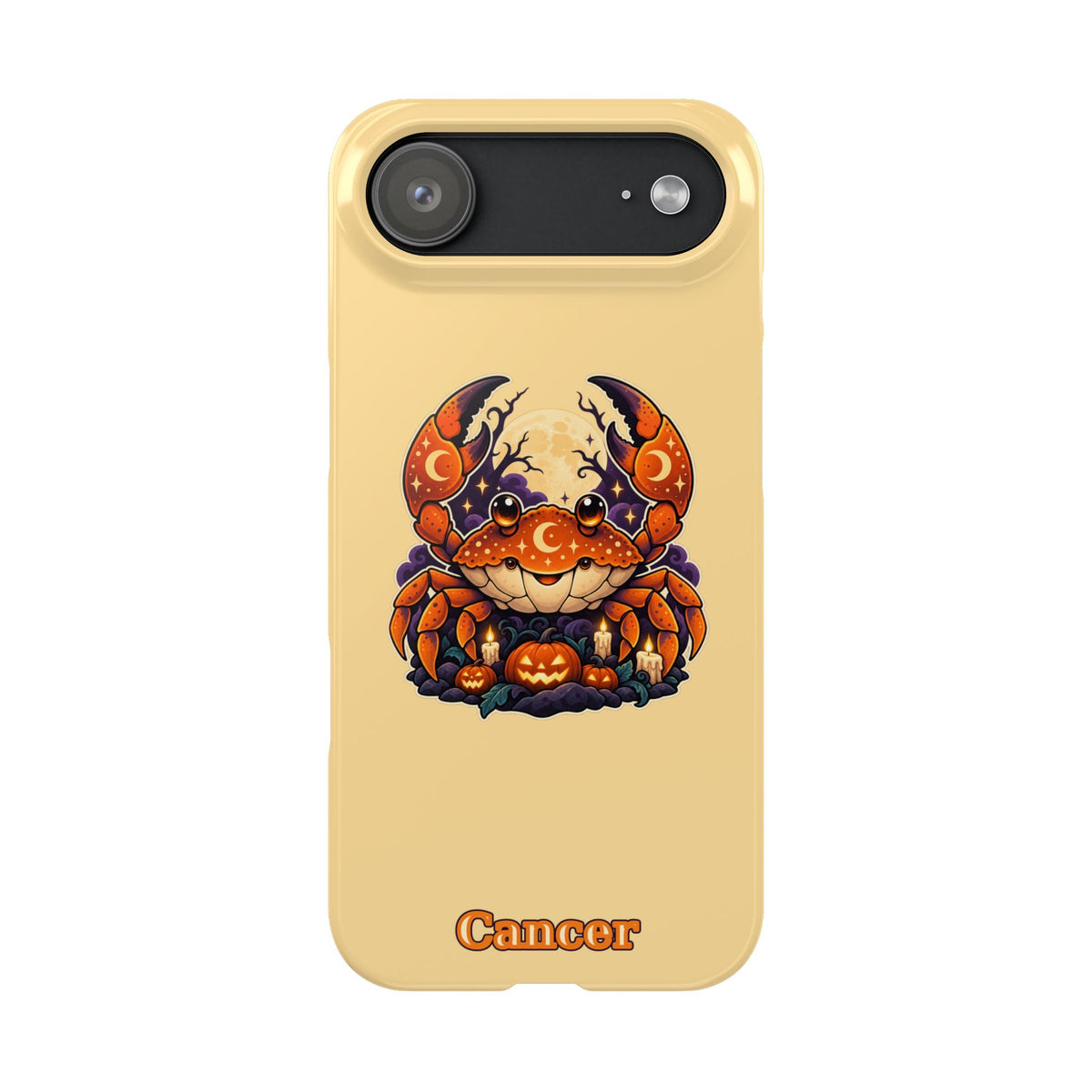 Cancer Zodiac Slim Phone Case — Halloween Pumpkin Crab