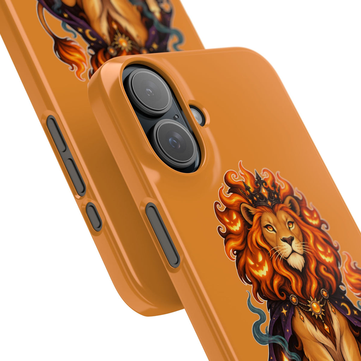 Leo Halloween Slim Phone Case — Orange Zodiac Lion Phone Cover