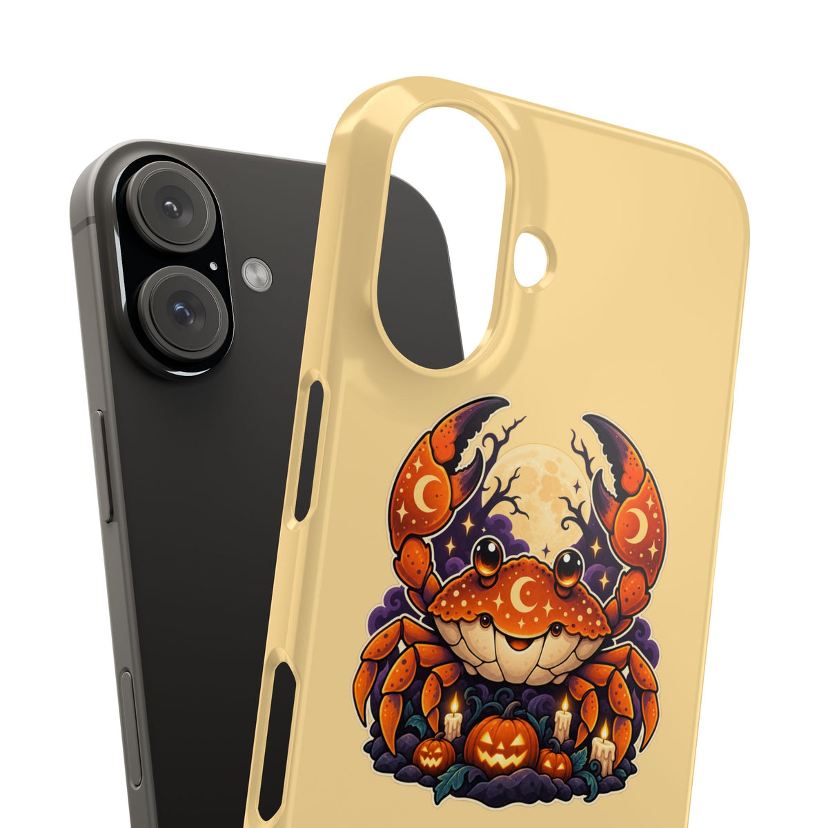 Cancer Zodiac Slim Phone Case — Halloween Pumpkin Crab
