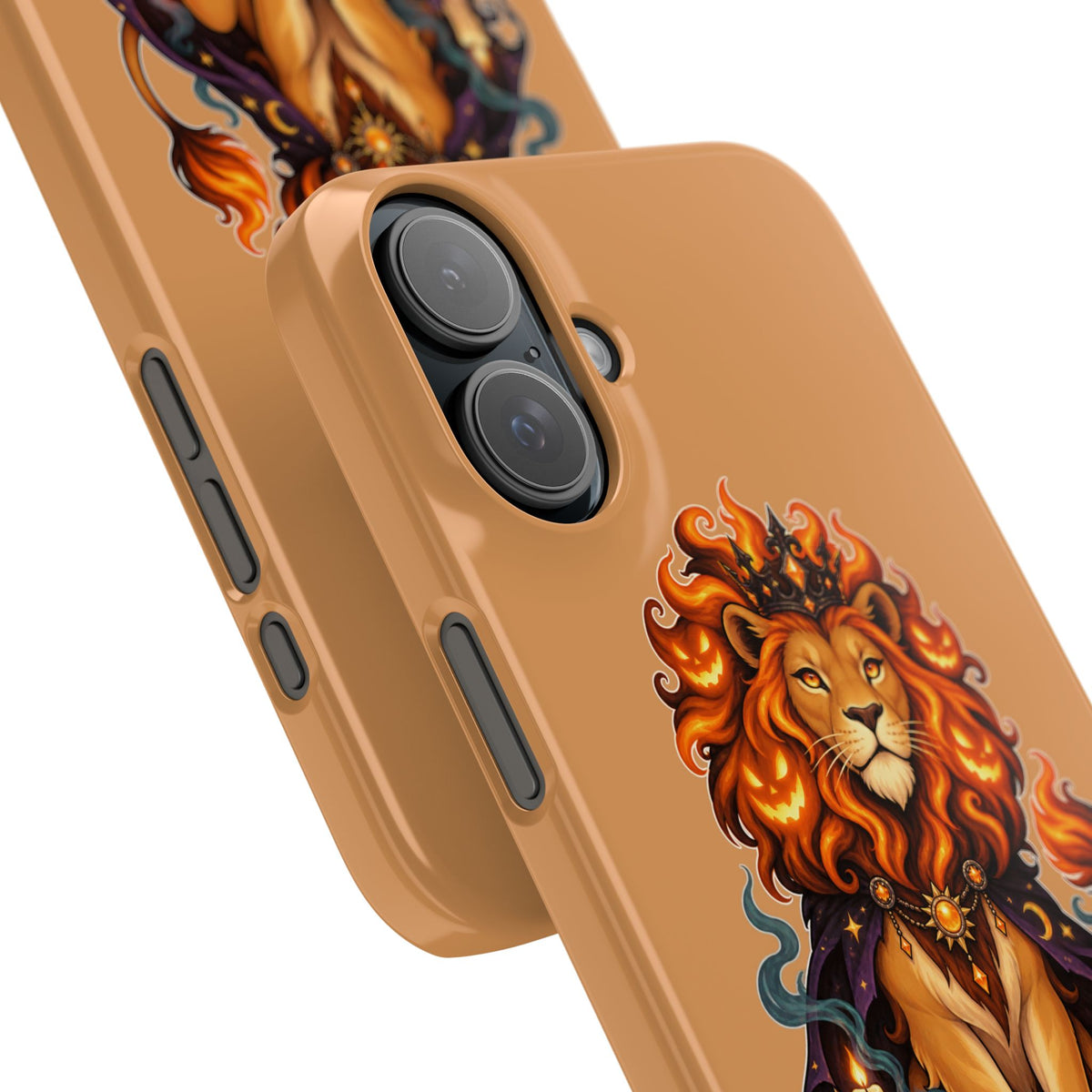 Leo Zodiac Slim Phone Case — Halloween Lion Astrology Design