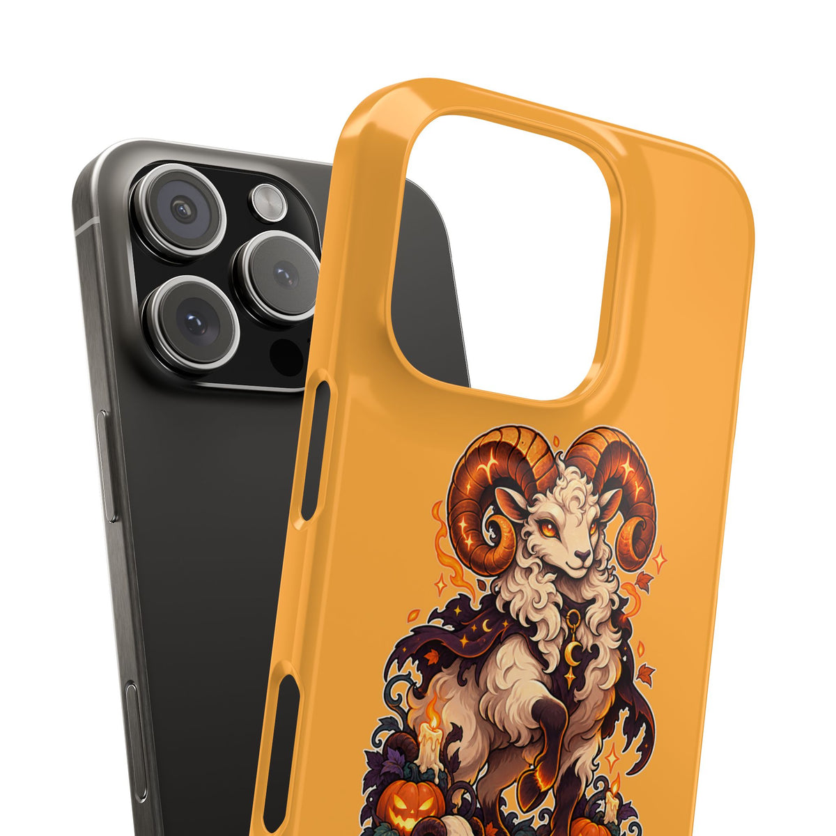 Aries Halloween Slim Phone Case — Ram Pumpkin Zodiac Phone Case