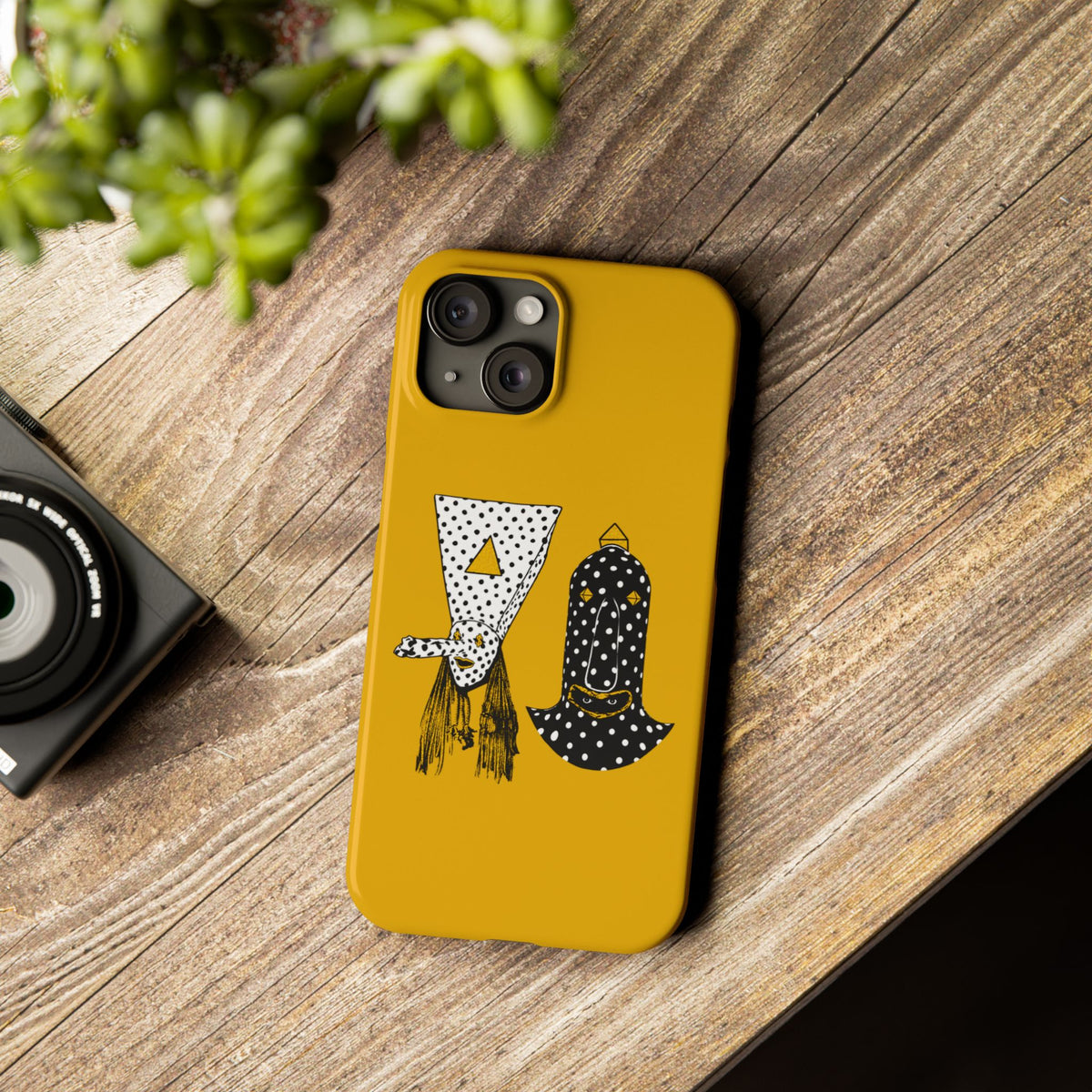 Angine de Poitrine Mustard Hamsa Slim Phone Case