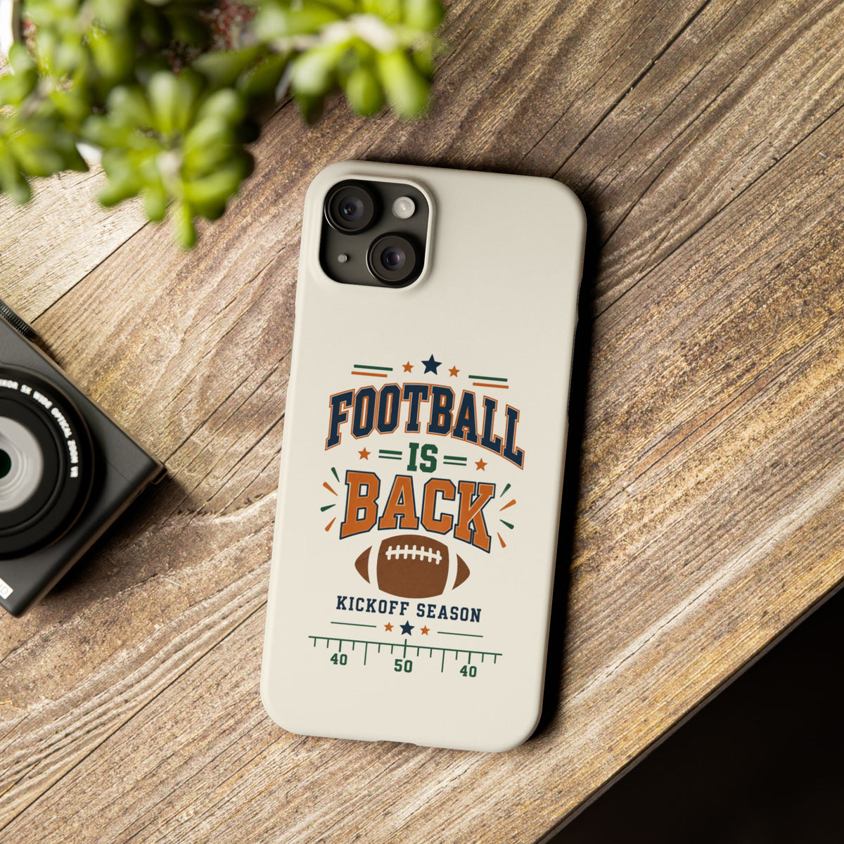 Football Is Back Slim Phone Case — NFL Kickoff Season Protective Cover