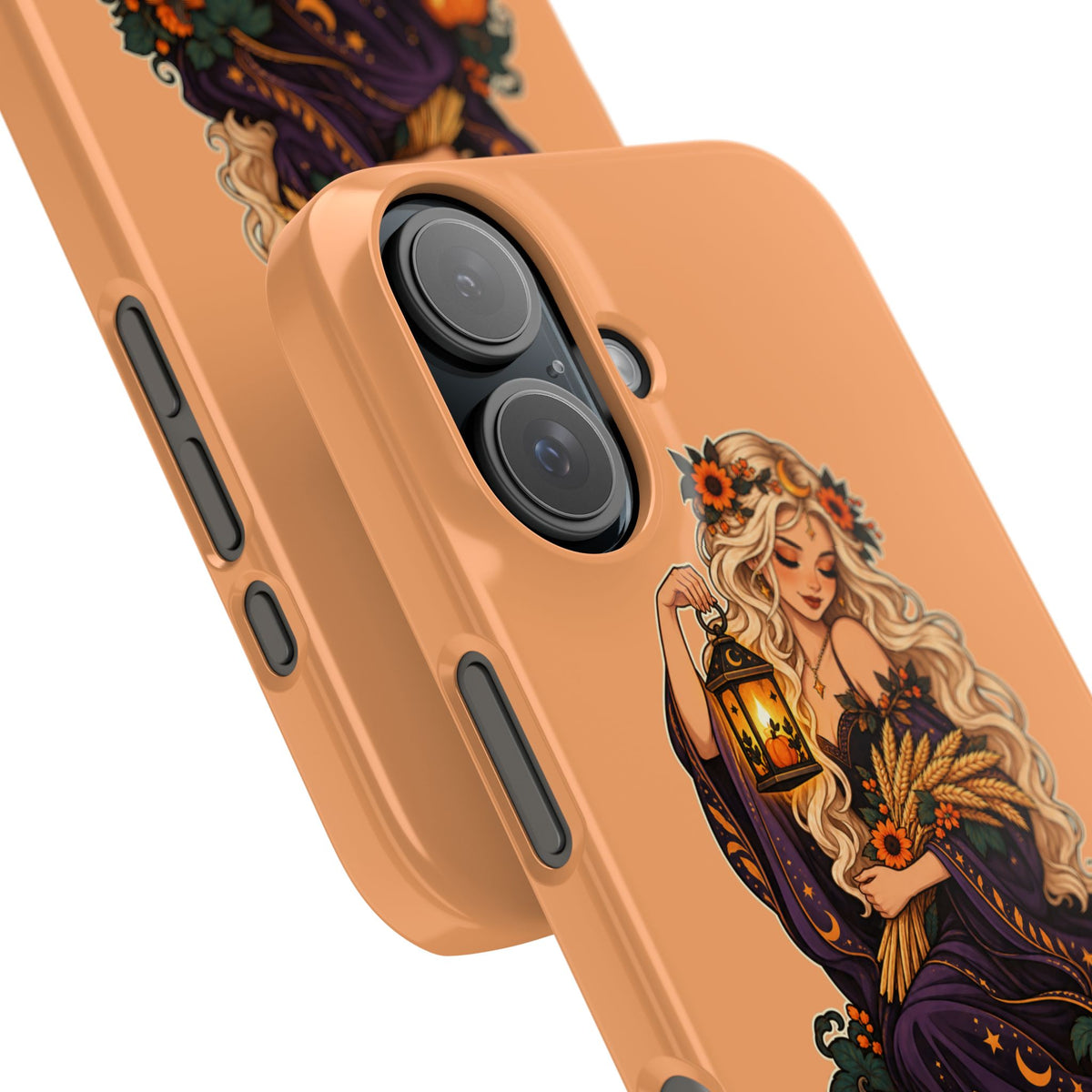 Virgo Zodiac Slim Phone Case — Autumn Harvest Witch Design