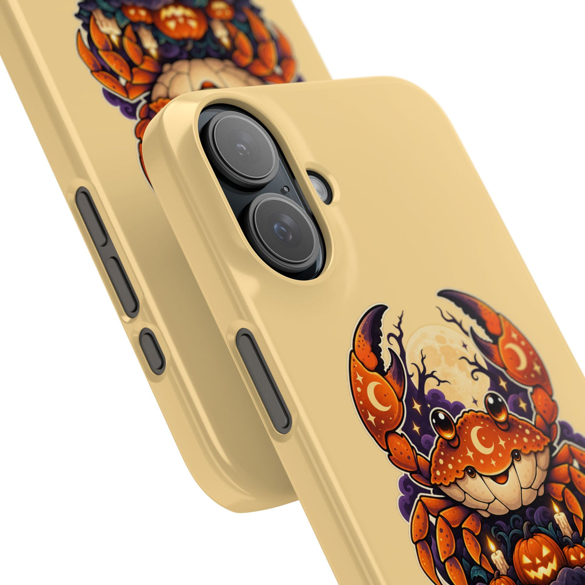 Cancer Zodiac Slim Phone Case — Halloween Pumpkin Crab