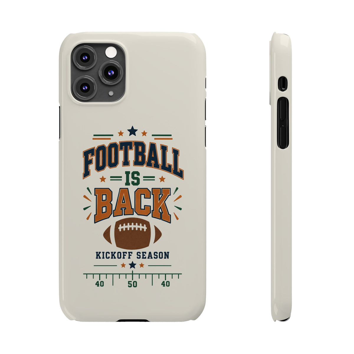 Football Is Back Slim Phone Case — NFL Kickoff Season Protective Cover