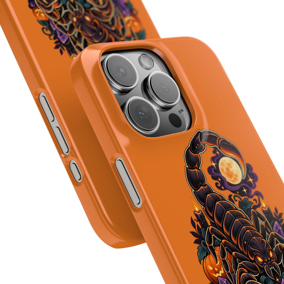 Scorpio Slim Phone Case — Halloween Orange Zodiac Scorpion Design