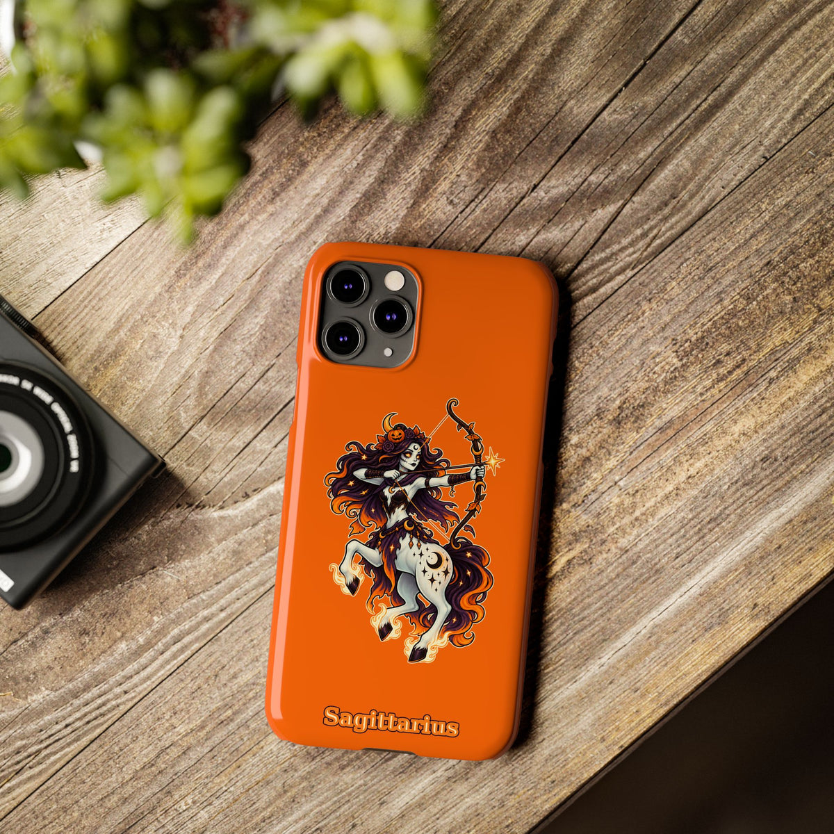 Sagittarius Centaur Slim Phone Case — Zodiac Archer Astrology Design